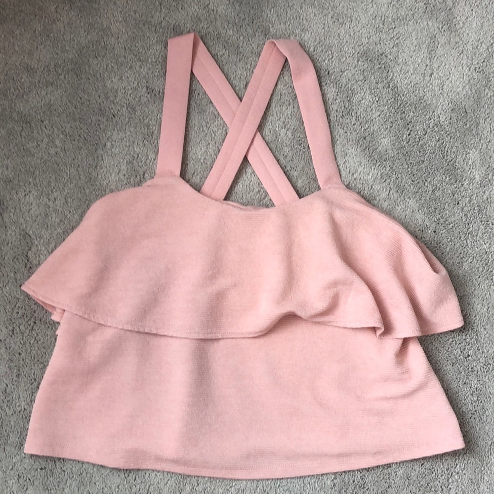 Shimmery Pink Sleeveless Blouse